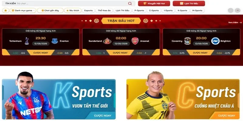 RED88 Sảnh thể thao RED88 với bảng kèo bóng đá cập nhật trực tiếp
